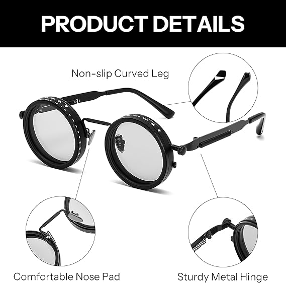 9-Level Adjustable ND Filter Polarized Sunglasses