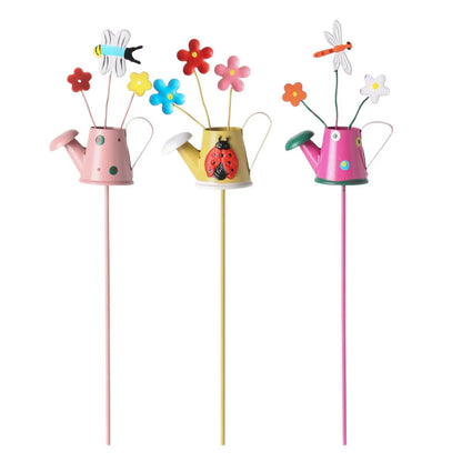 🔥Set of 3 Metal Flower Pot Garden Stakes