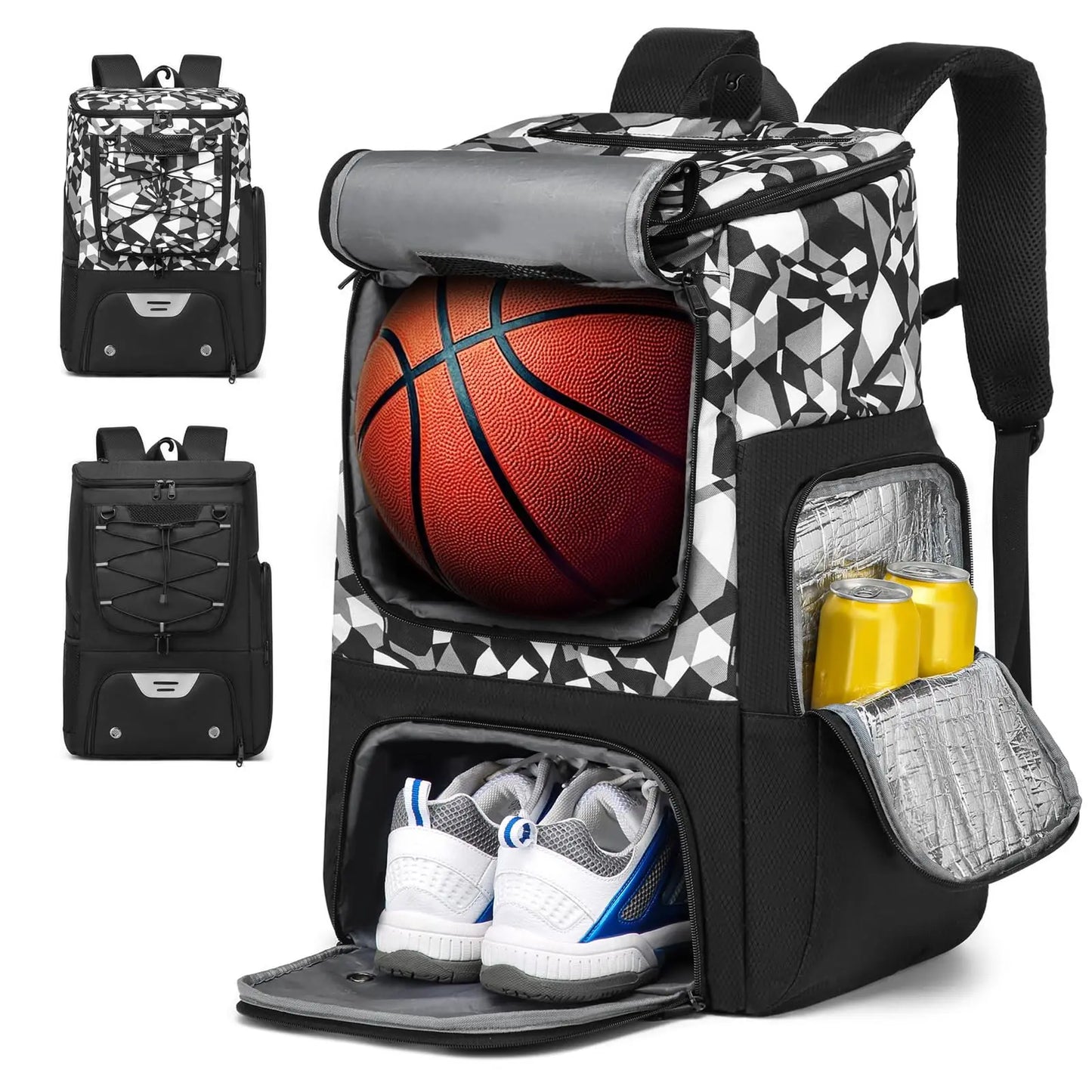 Sport Backpack with Separate Ball Holder & Shoes Compartment