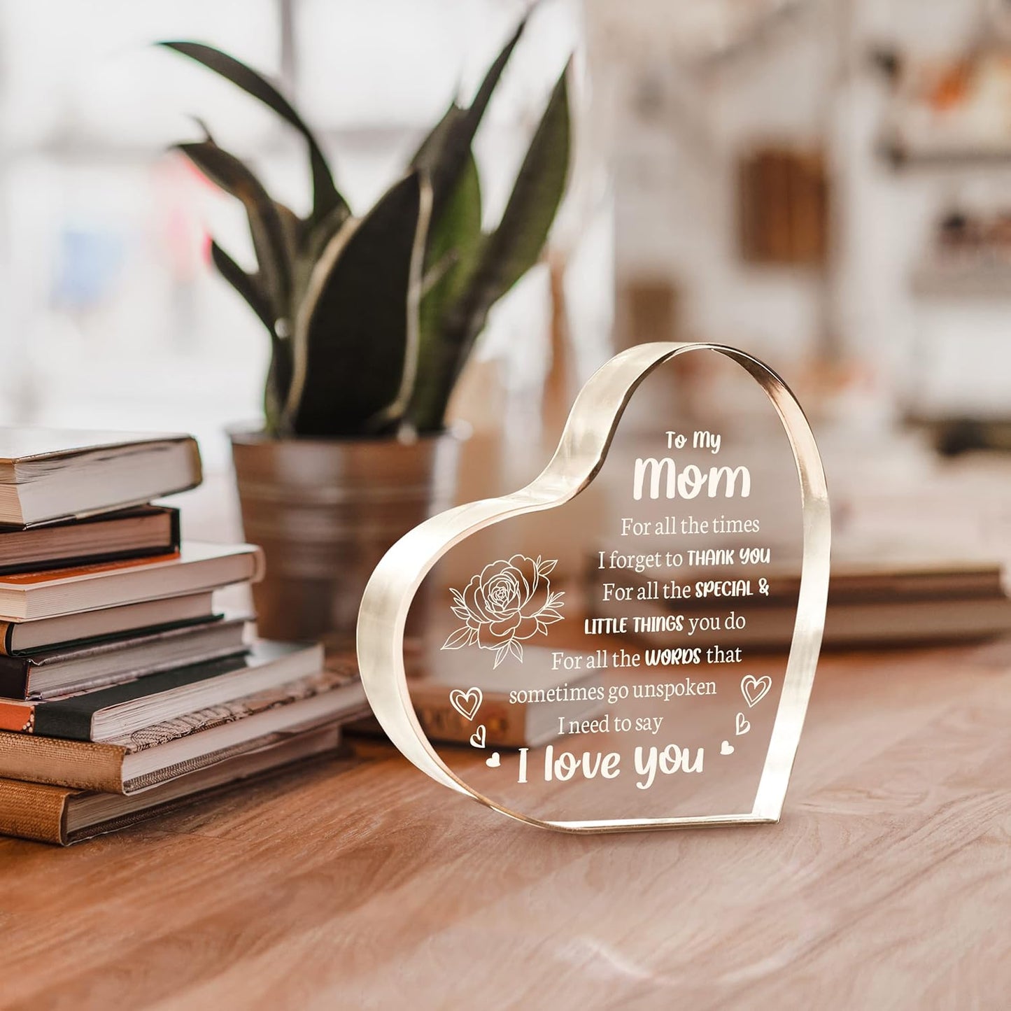 Mother's Day Gift❤️To My Mom Heart-shaped Acrylic Keepsake