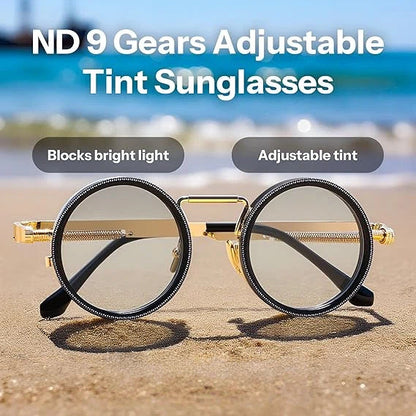9-Level Adjustable ND Filter Polarized Sunglasses