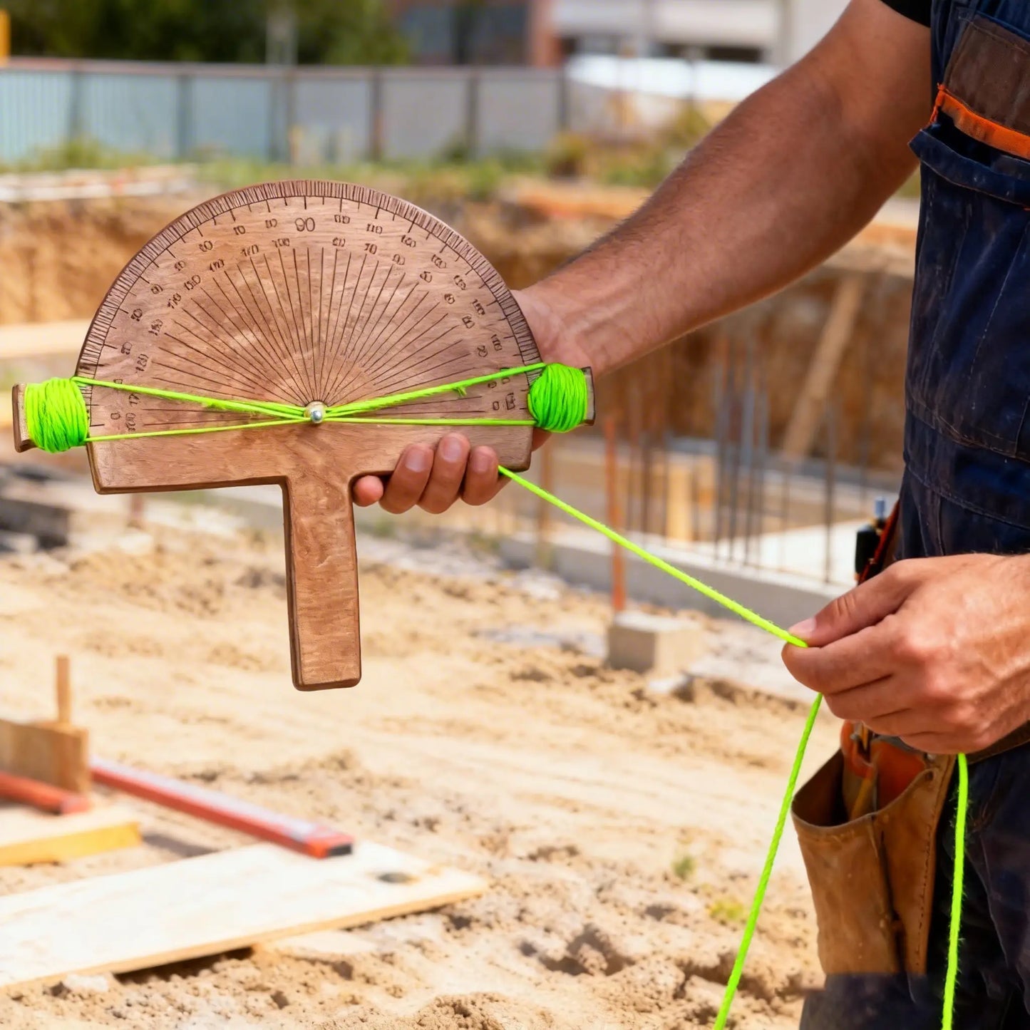 Handcrafted Wooden Precision Angle Finder