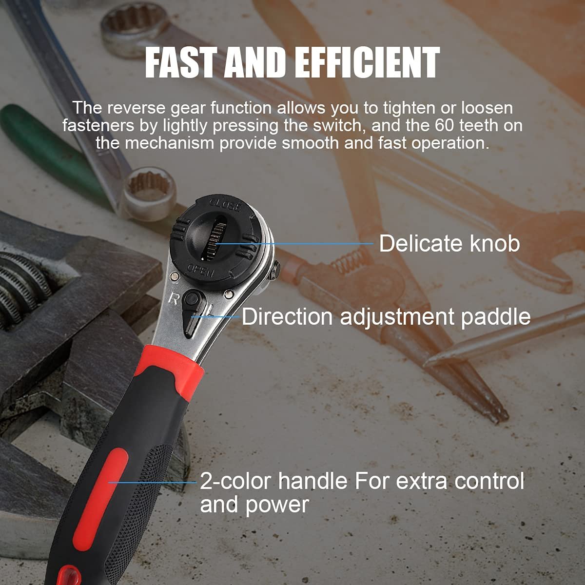 🔧Adjustable Ratchet Wrench Kit for 0.25-0.9in Screw