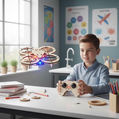 DIY Wooden Remote Control Drone Kit – Build & Fly Your Own Quadcopter