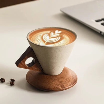 Wabisabi Conical Ceramic Coffee Mug