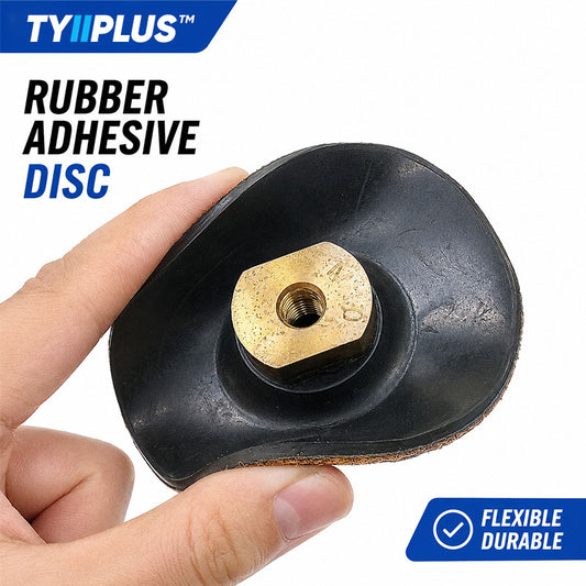 TYIIPLUS™ Rubber Backing Pad for Diamond Polishing Pads | M10/M14/M16 Hook & Loop Backing Plate for Stone Wet Polishing