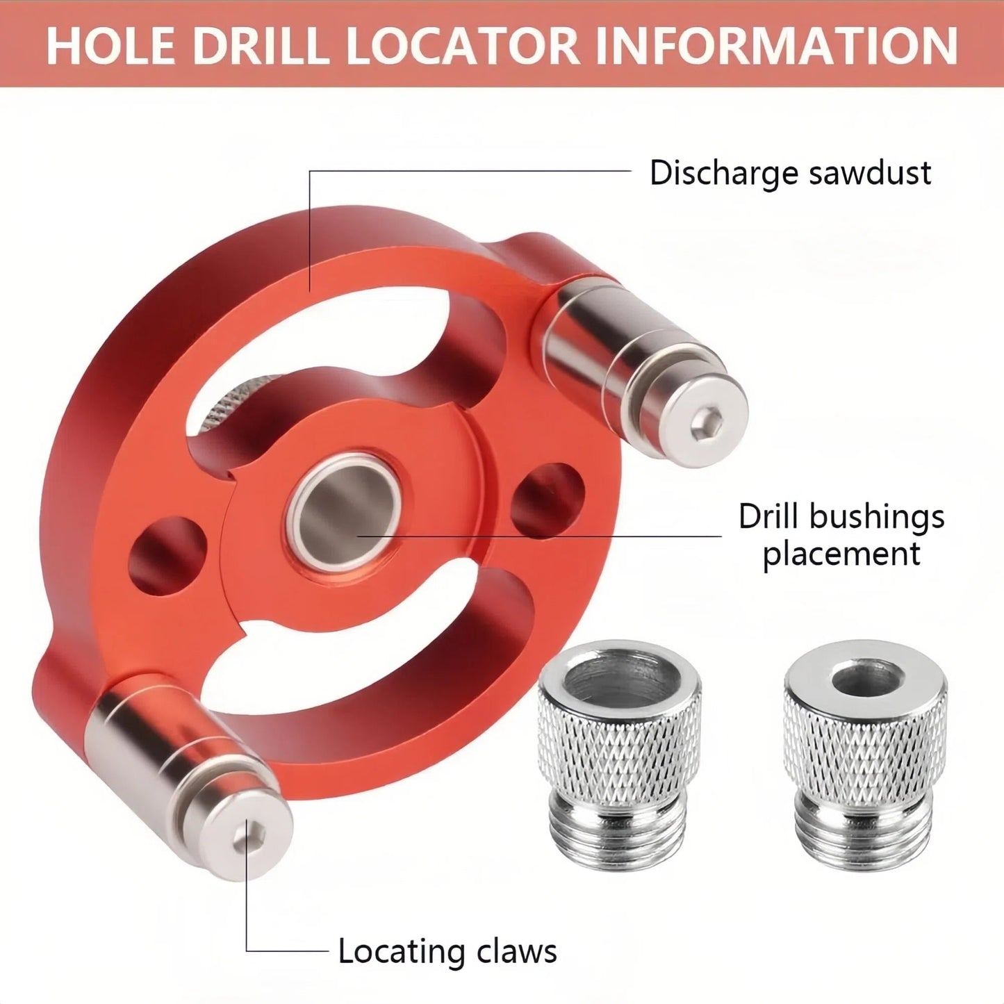 Woodworking Drill Guide Precision Center Locator Tool