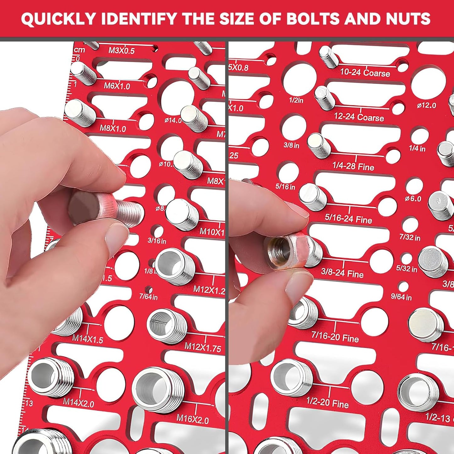 2026 New Nut and Bolt Thread Checker (SAE & Metric)