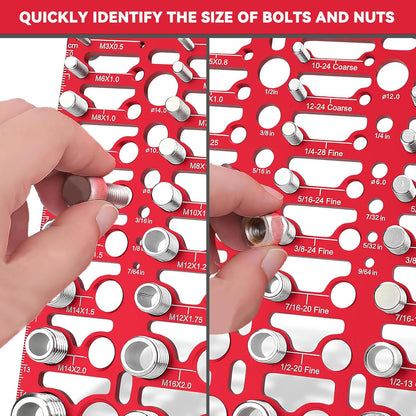 2026 New Nut and Bolt Thread Checker (SAE & Metric)