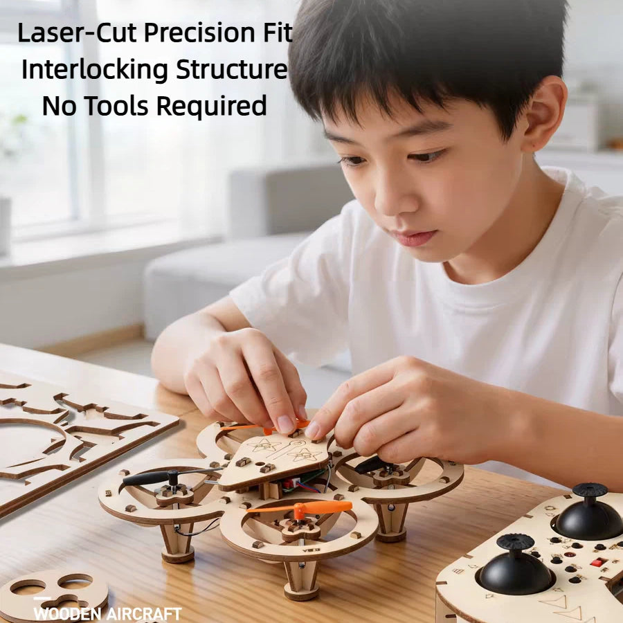 DIY Wooden Remote Control Drone Kit – Build & Fly Your Own Quadcopter