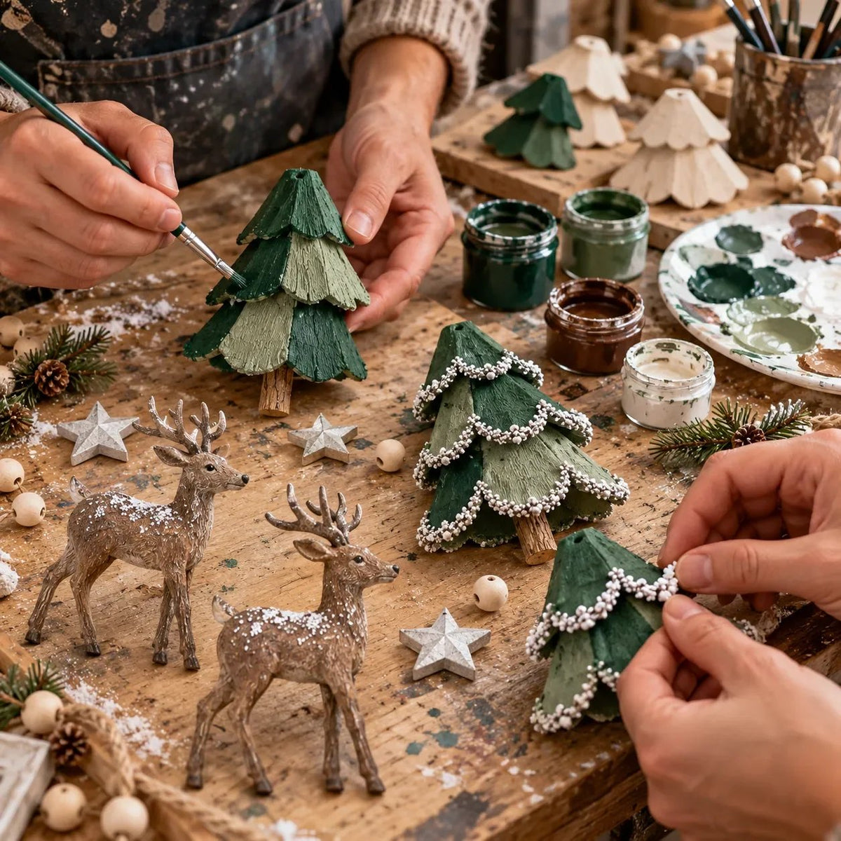 🎄Lighted Woodland Christmas Garland🦌