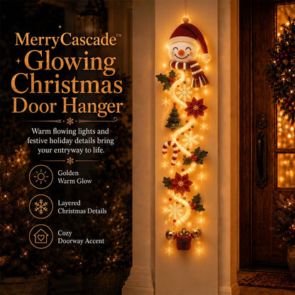 🎄Light‑Up Glowing Christmas Door Hanger ✨ Festive Home Decor
