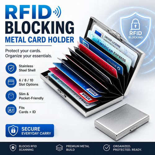 Tyiimax™ RFID Blocking Metal Card Holder