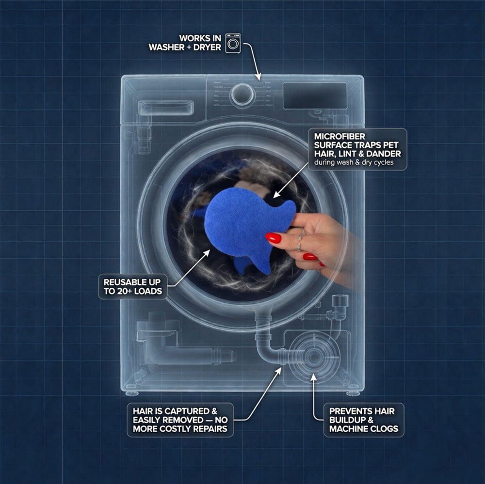 Laundry Pet Hair Removal Fish