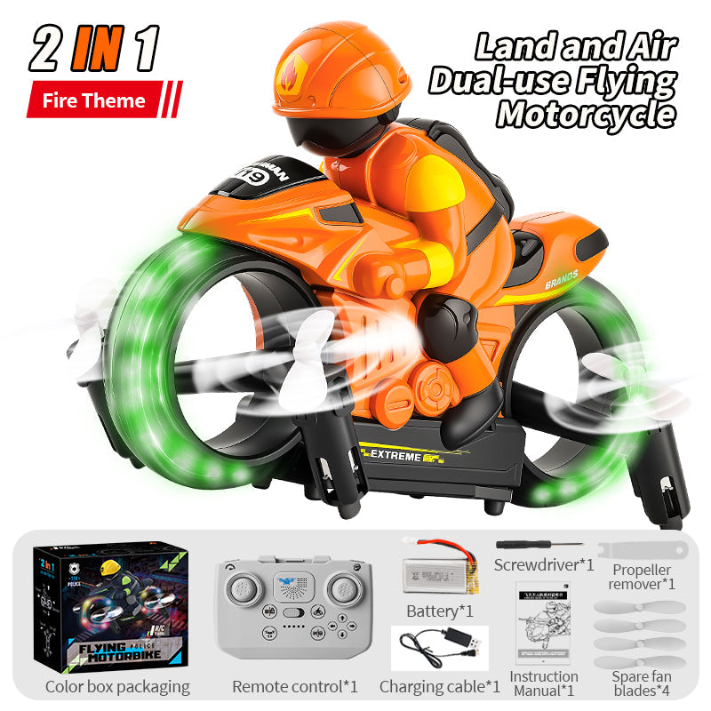 2 in 1 Flying Motorbike – Land & Air Dual Mode RC Motorcycle