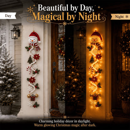 🎄Light‑Up Glowing Christmas Door Hanger ✨ Festive Home Decor