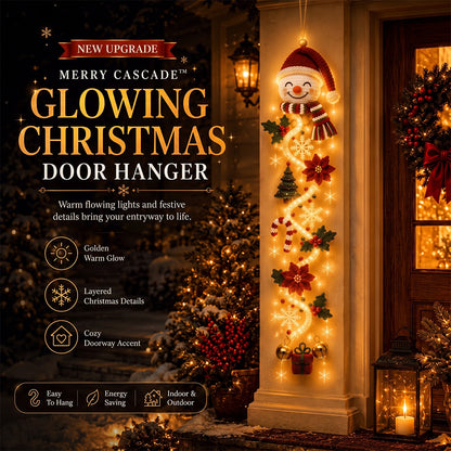 🎄Light‑Up Glowing Christmas Door Hanger ✨ Festive Home Decor