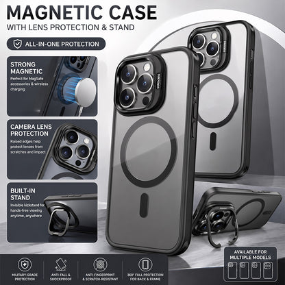 TYIIMAX™ Magnetic Phone Case with Camera Protection & Built-In Stand