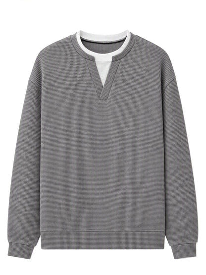 Layered Comfort Waffle Tee