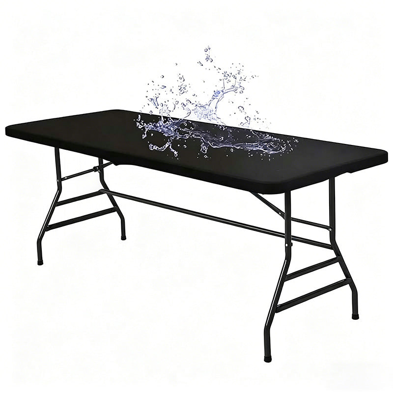 Stretch Fabric Table Top Cap Cover – Elastic Edge, Waterproof & Reusable