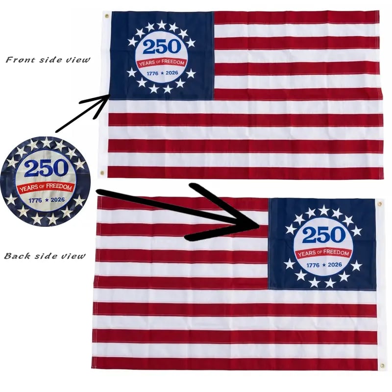 🔥250th Anniversary USA Commemorative Flag (3x5 Ft),Double-Sided Embroidered