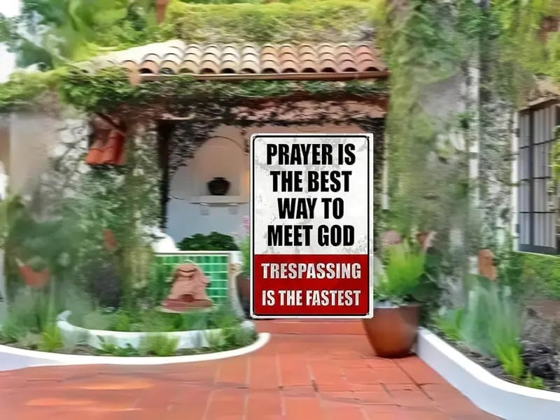 Metal No Trespassing Signs Private Property Funny