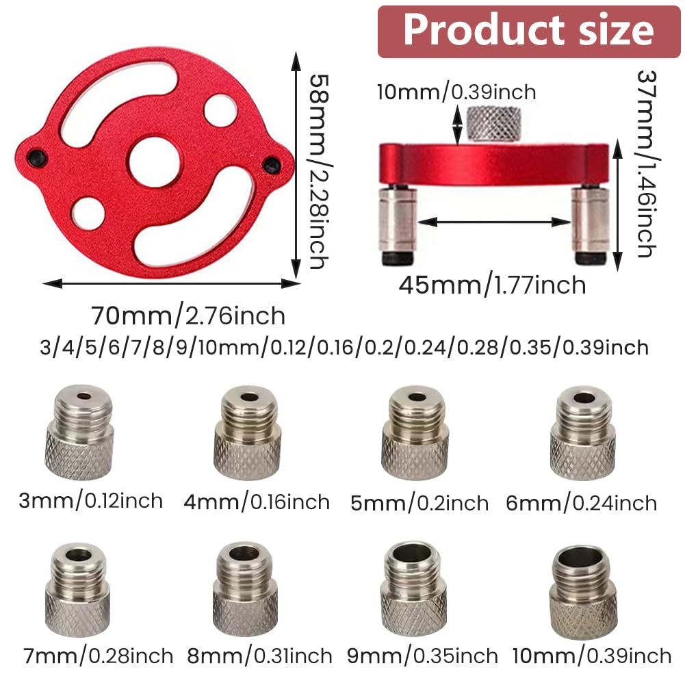 🛠️Self-Centering Doweling Jig – Precision Drill Guide for Perfect Wood Joints