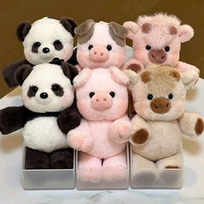 Cute Running Animal Plush Keychain – Wind-Up Mini Plush Toy, Adorable Moving Keyring Gift for Kids & Adults
