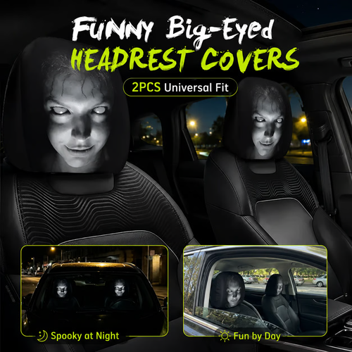Tyiimax™ HauntedHead Phantom Headrest Covers