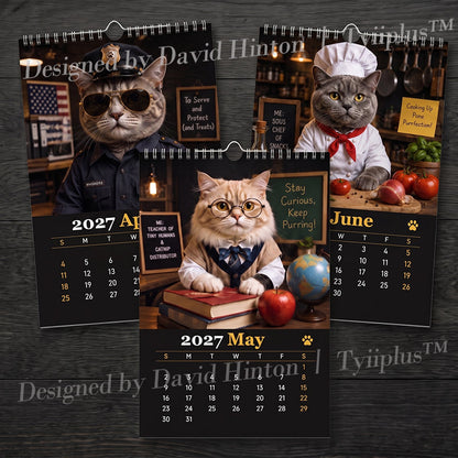😹The Daily Grind: Cats at Work 2027 Calendar