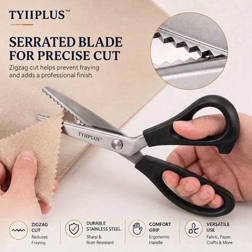 TYIIMAX™ Stainless Steel Pinking Shears – 9.1