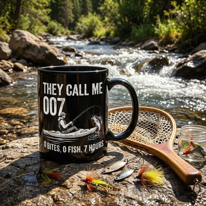 😂 They Call Me 007 Funny Fishing Mug