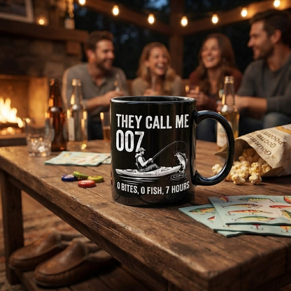 😂 They Call Me 007 Funny Fishing Mug