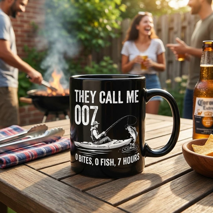 😂 They Call Me 007 Funny Fishing Mug