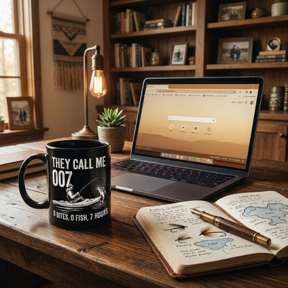 😂 They Call Me 007 Funny Fishing Mug