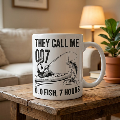 😂 They Call Me 007 Funny Fishing Mug