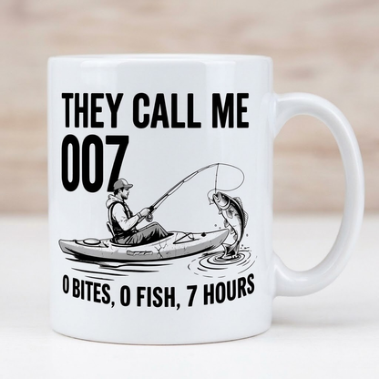 😂 They Call Me 007 Funny Fishing Mug