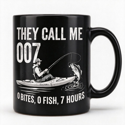 😂 They Call Me 007 Funny Fishing Mug