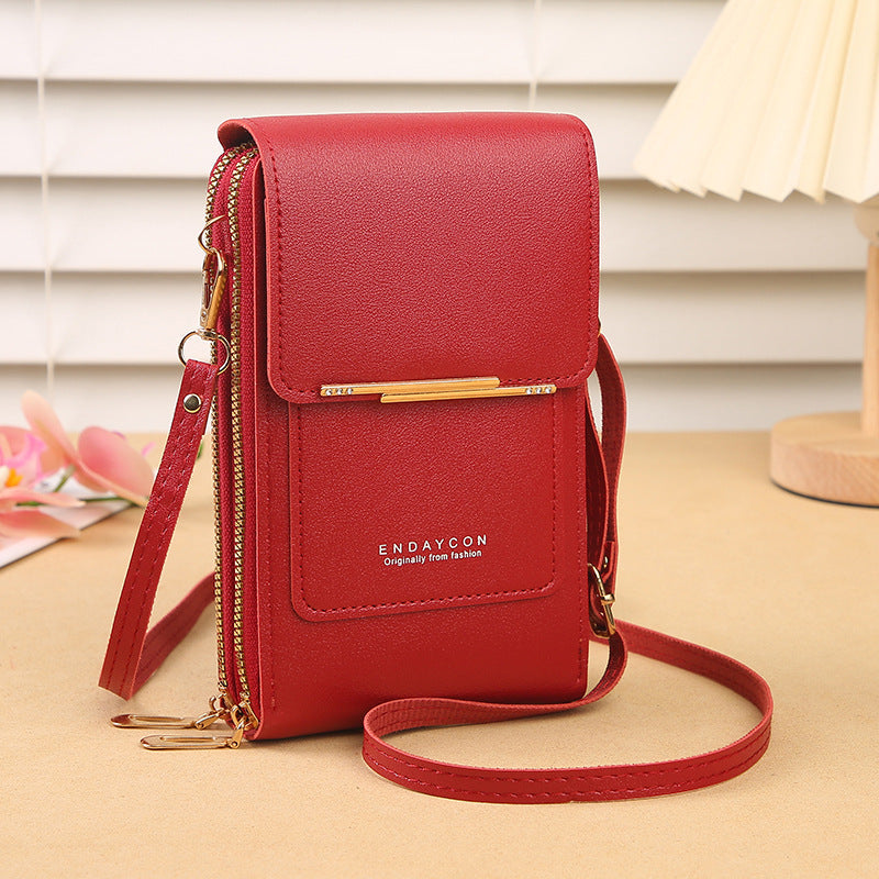 👜 📱 Simple and elegant women's touchscreen crossbody phone wallet