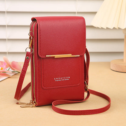 👜 📱 Simple and elegant women's touchscreen crossbody phone wallet