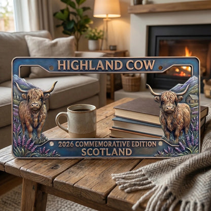 🐂 Highland Cow Commemorative Edition License Plate