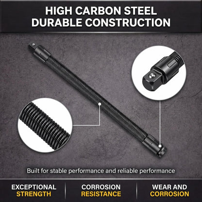 1/2" Drive Flexible Socket Extension Bar & Universal Joint Set