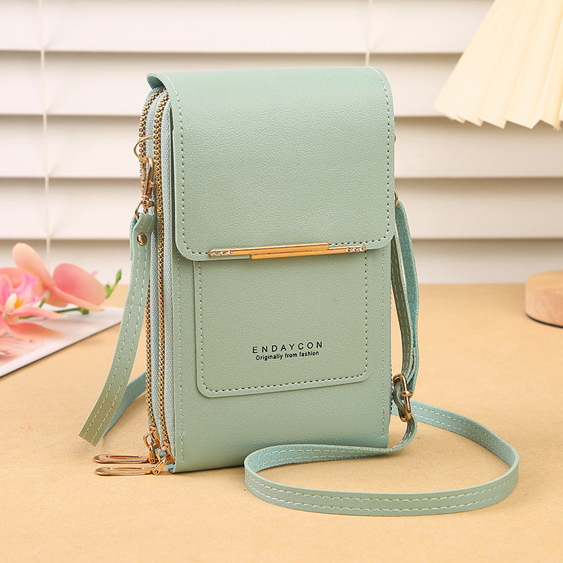 👜 📱 Simple and elegant women's touchscreen crossbody phone wallet