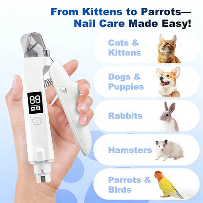2-in-1 LED Pet Nail Clipper & Grinder