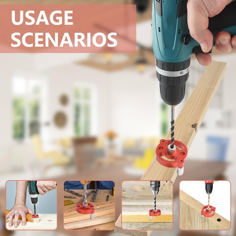 Woodworking Drill Guide Precision Center Locator Tool