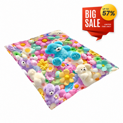 Cute Plush 3D Throw Blanket