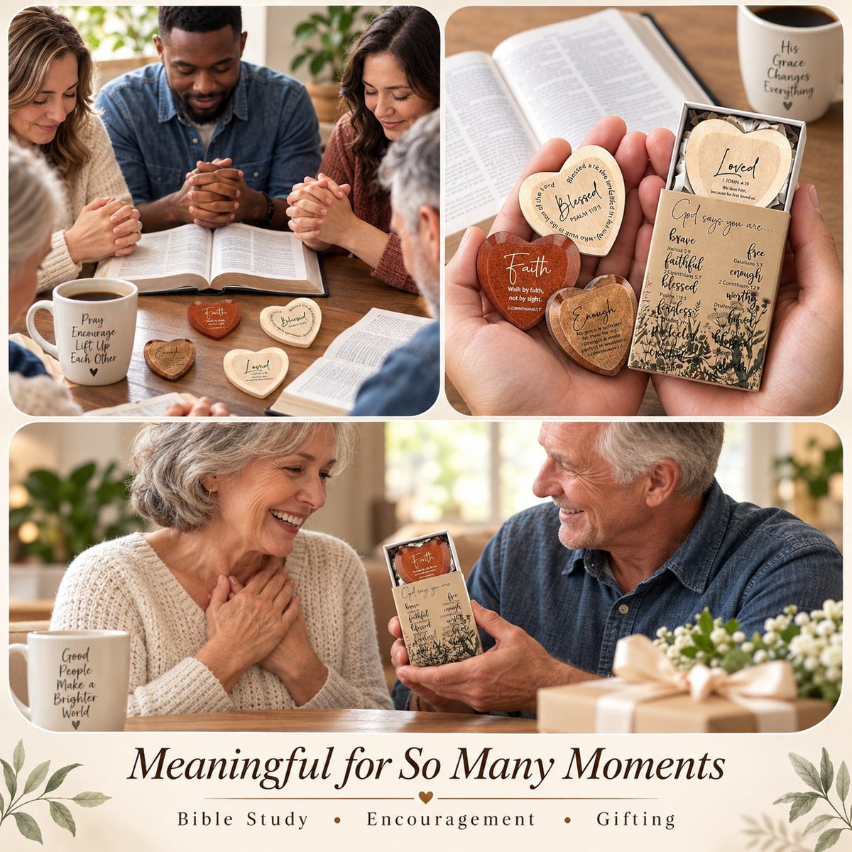 ✝️🎁Christian Pocket Heart Gift Set (Set of 12)