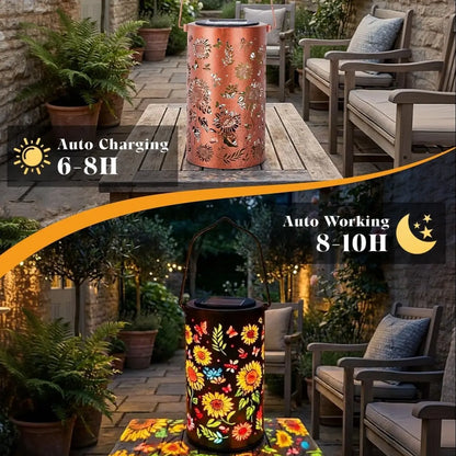 🌻 Colorful Sunflower Glow Solar Garden Lantern