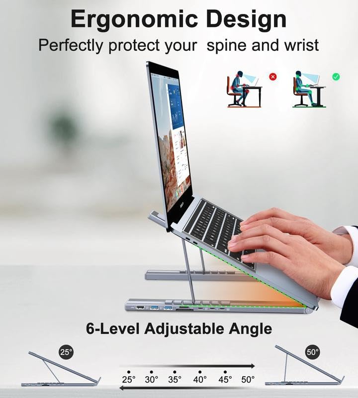 8-in-1 USB-C Laptop Stand,Best Gifts💻