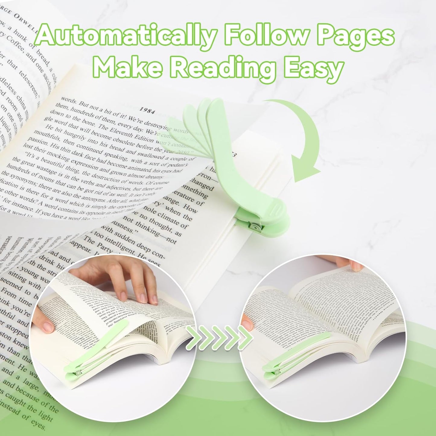 TYIIMAX Silicone Automatic Bookmark
